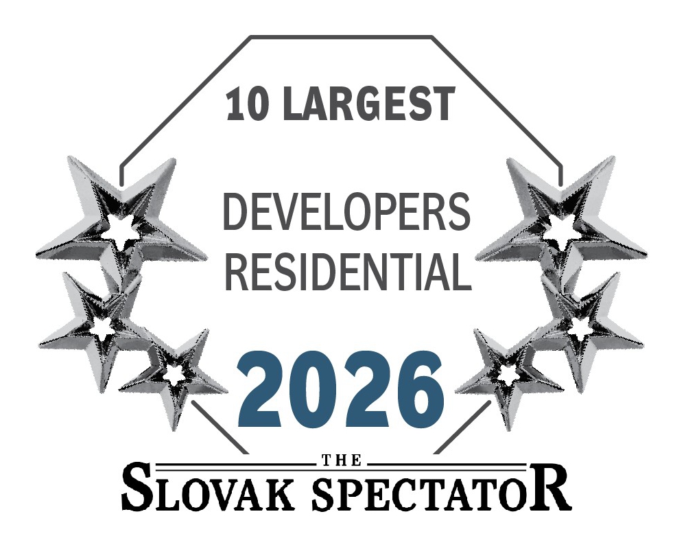We have been ranked among the TOP 10 residential developers in Slovakia